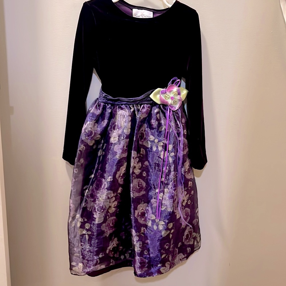 Purple/Aubergine holiday or church dress girls size 6